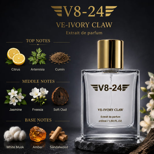Ve-Ivory Claw Extrait de Parfum - Rare White Oud & Creamy Musk Premium Fragrance