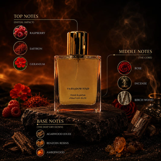 Ve-Shadow Stripe Extrait de Parfum - Premium Oud & Rose Fragrance